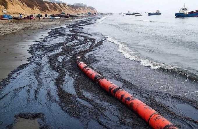 В Анапе спасатель погиб от декомпрессии при очистке Чёрного моря от мазута